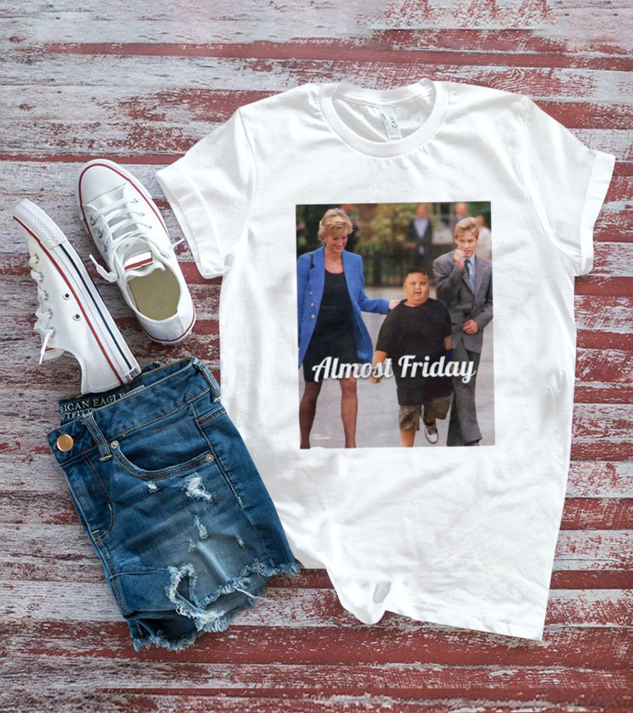 Almost Friday Rizzler Royalty Humorous Princess Iconic Moments T-Shirt