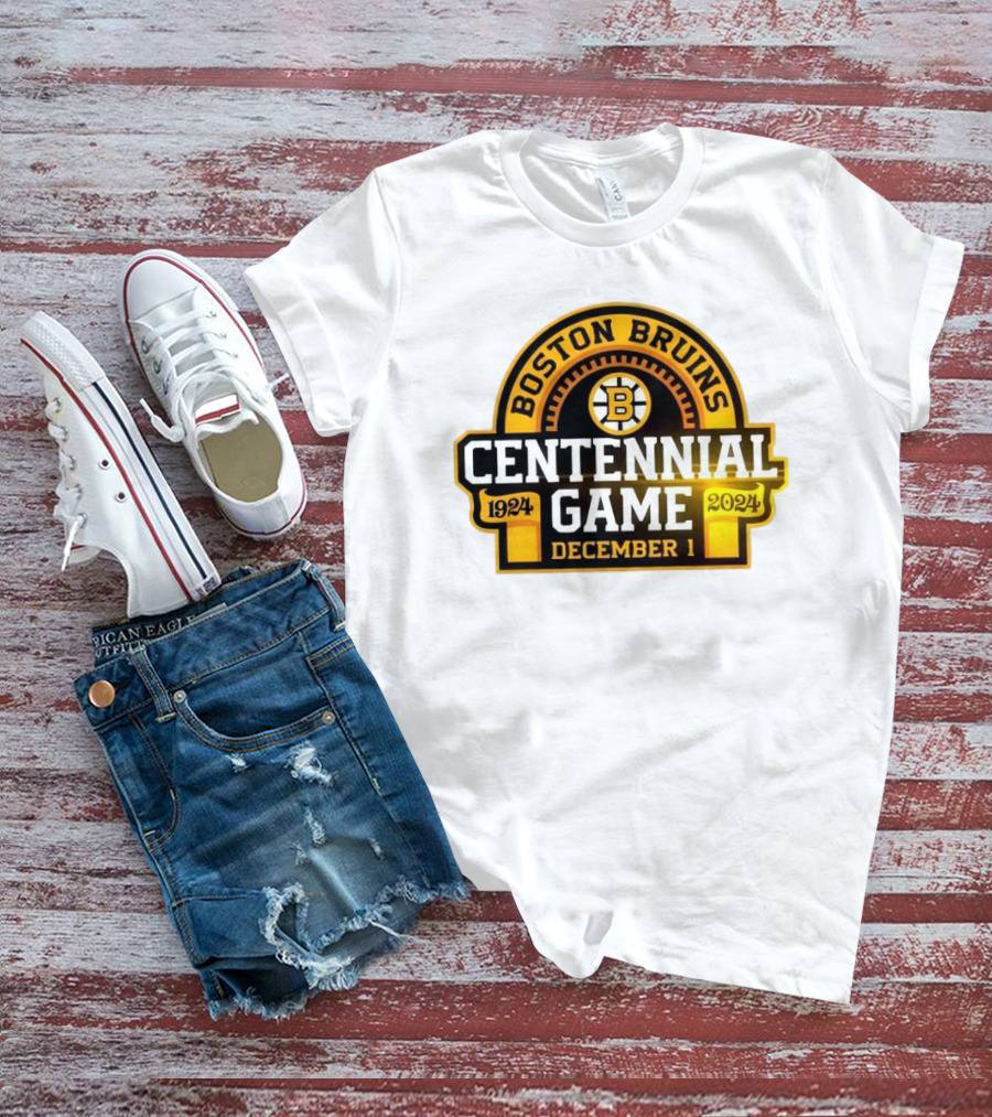 Boston Bruins 1924 Centennial Game December 1 T-Shirt