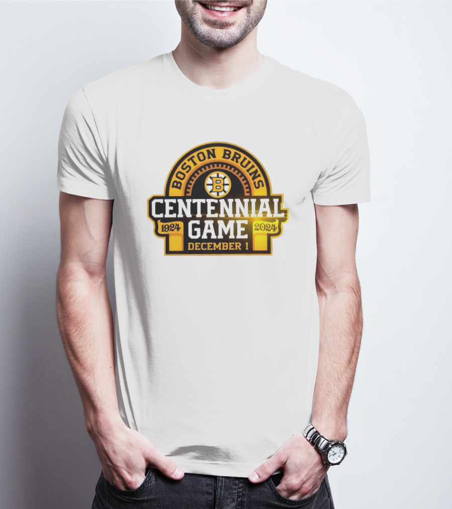 Boston Bruins 1924 Centennial Game December 1 T-Shirt