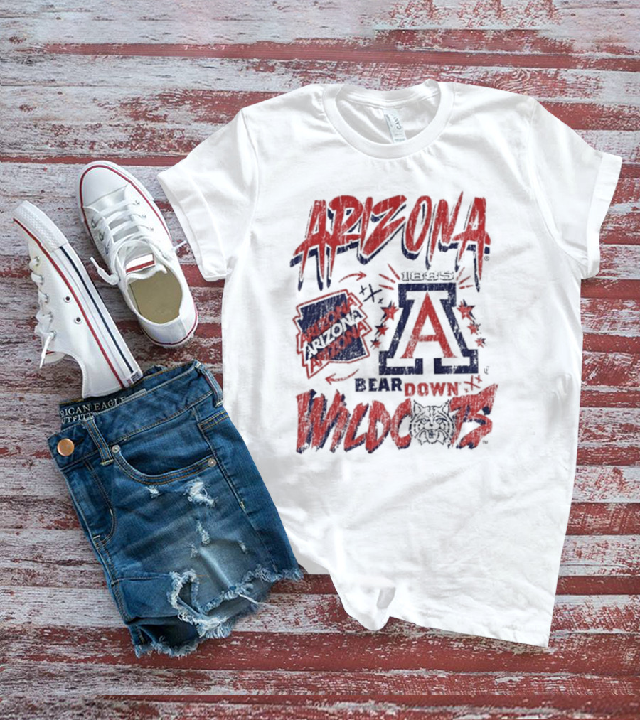 Arizona Wildcats Bear Down 1885 Vintage Wildcats T-Shirt