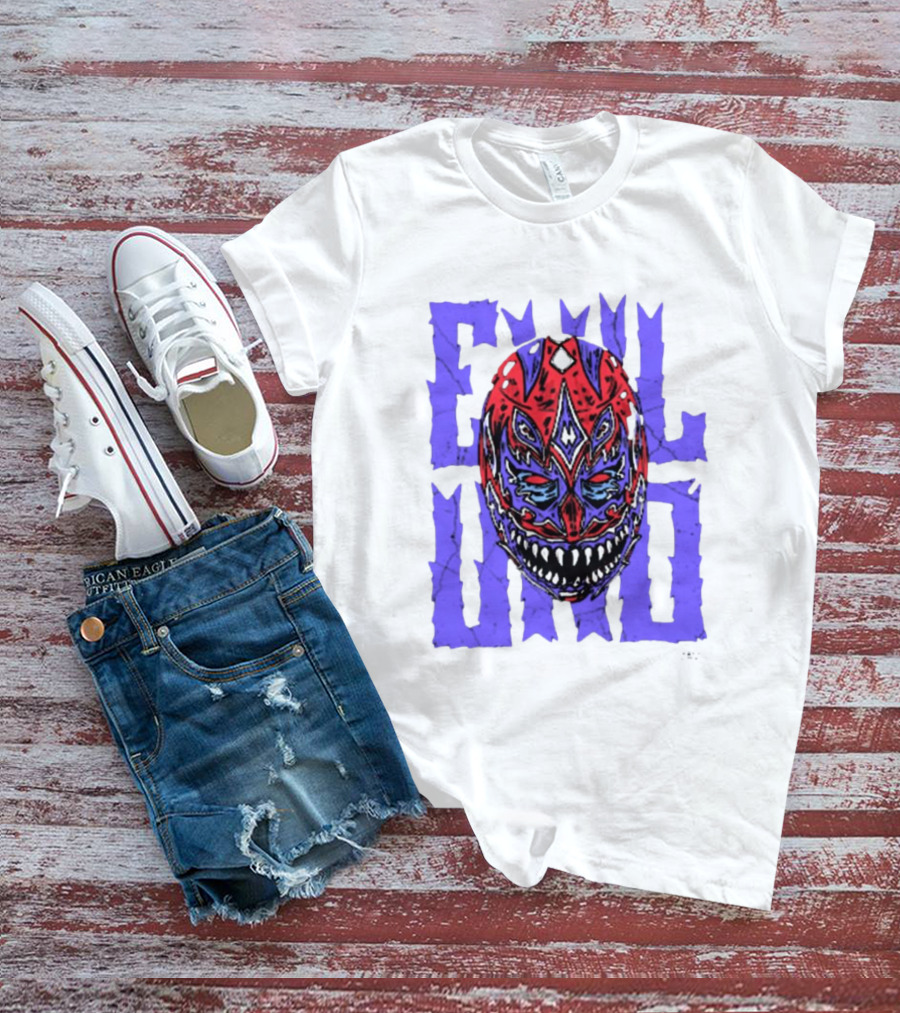 Evil Uno Mask Monster AEW T-Shirt
