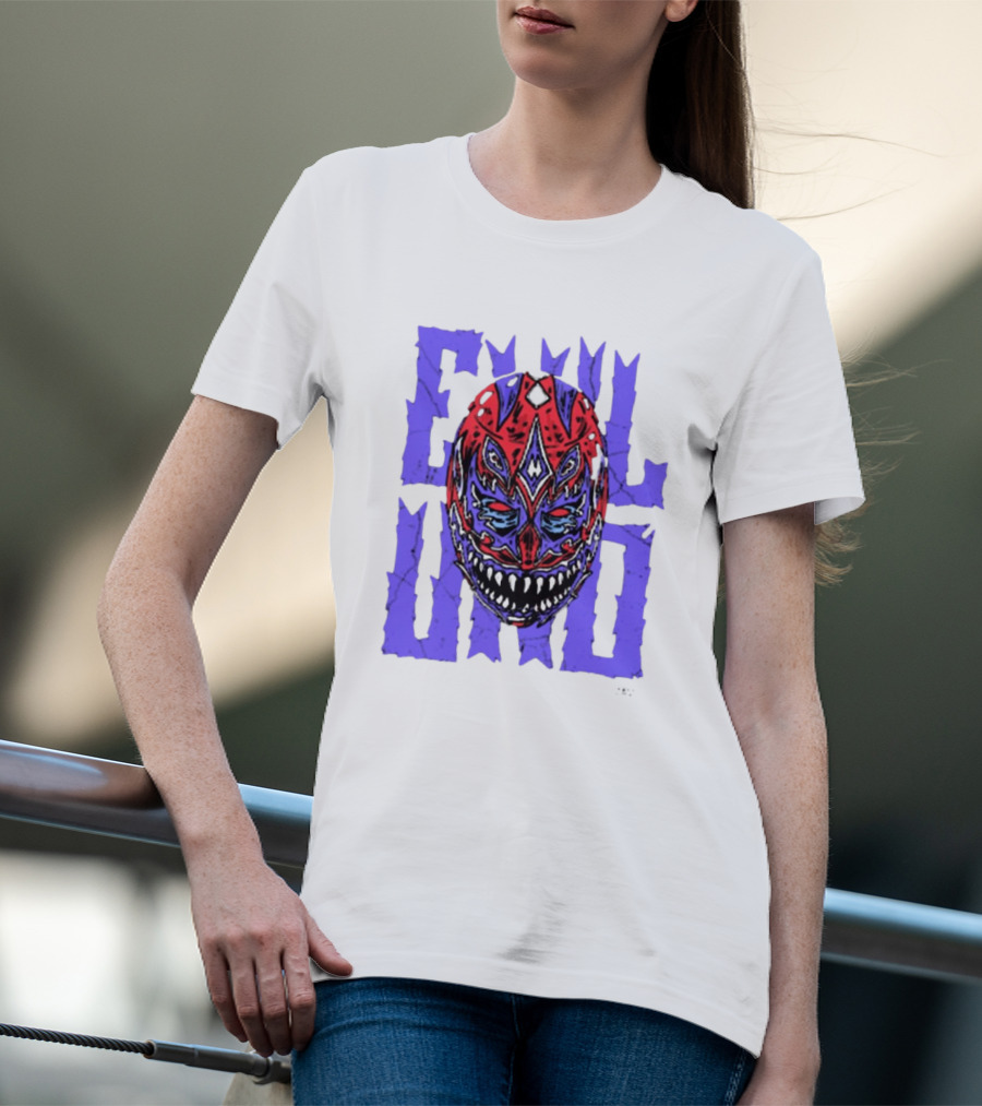 Evil Uno Mask Monster AEW T-Shirt