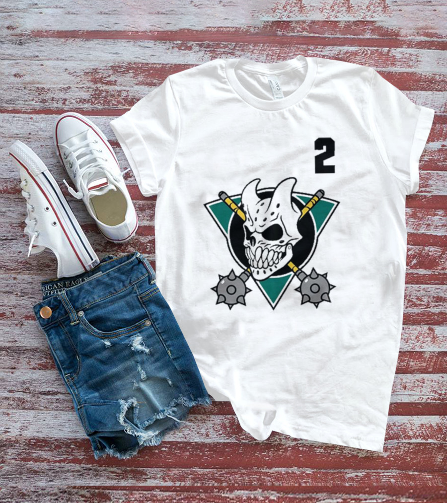 Firstblood Slaughter To Prevail Hockey Skull Maces Triangle Number 2 T-Shirt