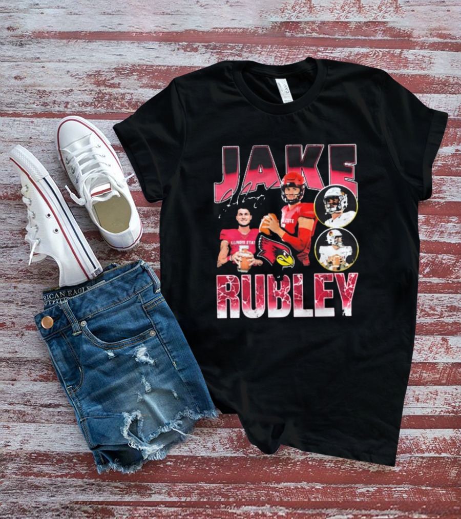 Jake Rubley Illinois State Redbirds Football 90s T-Shirt