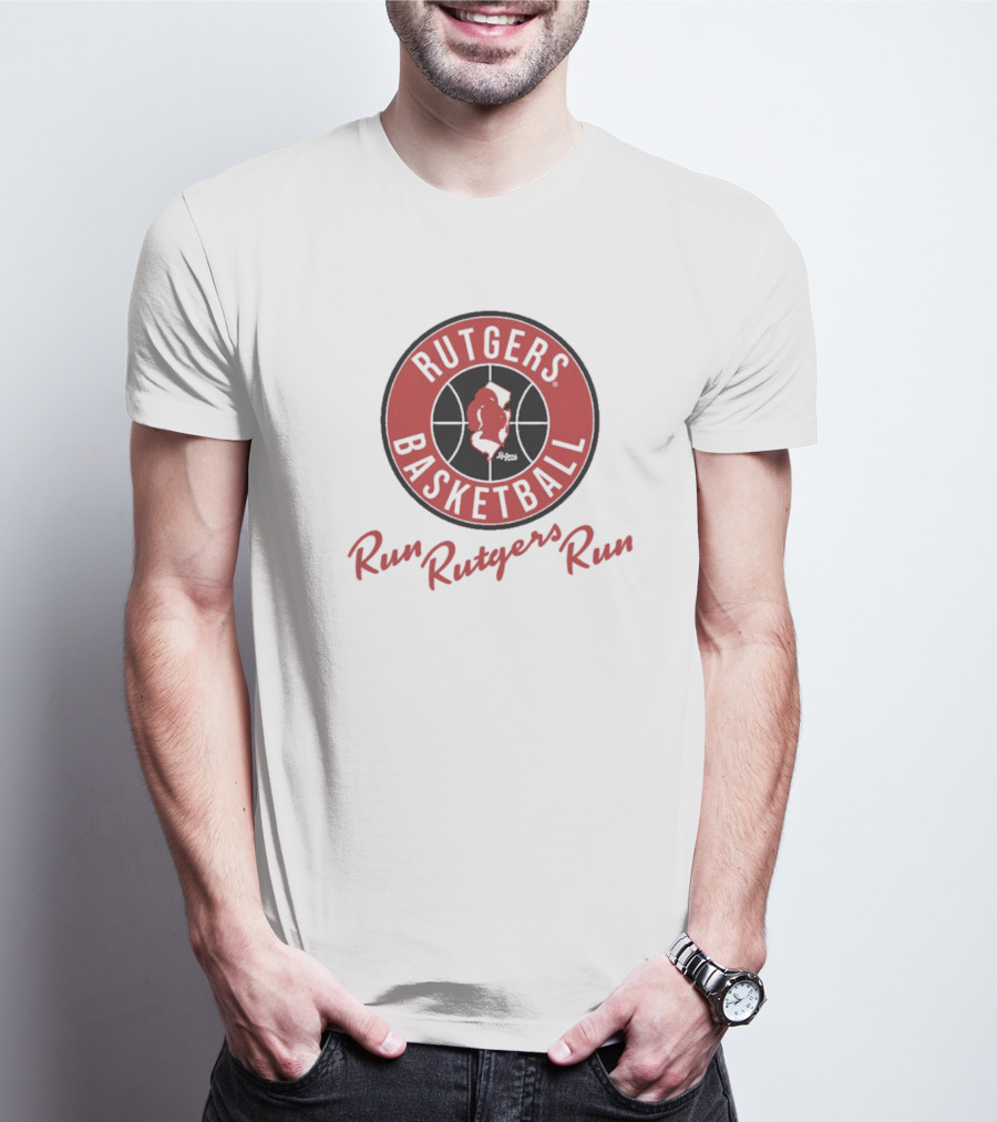 Rutgers Basketball Run Rutgers Run Vintage T-Shirt