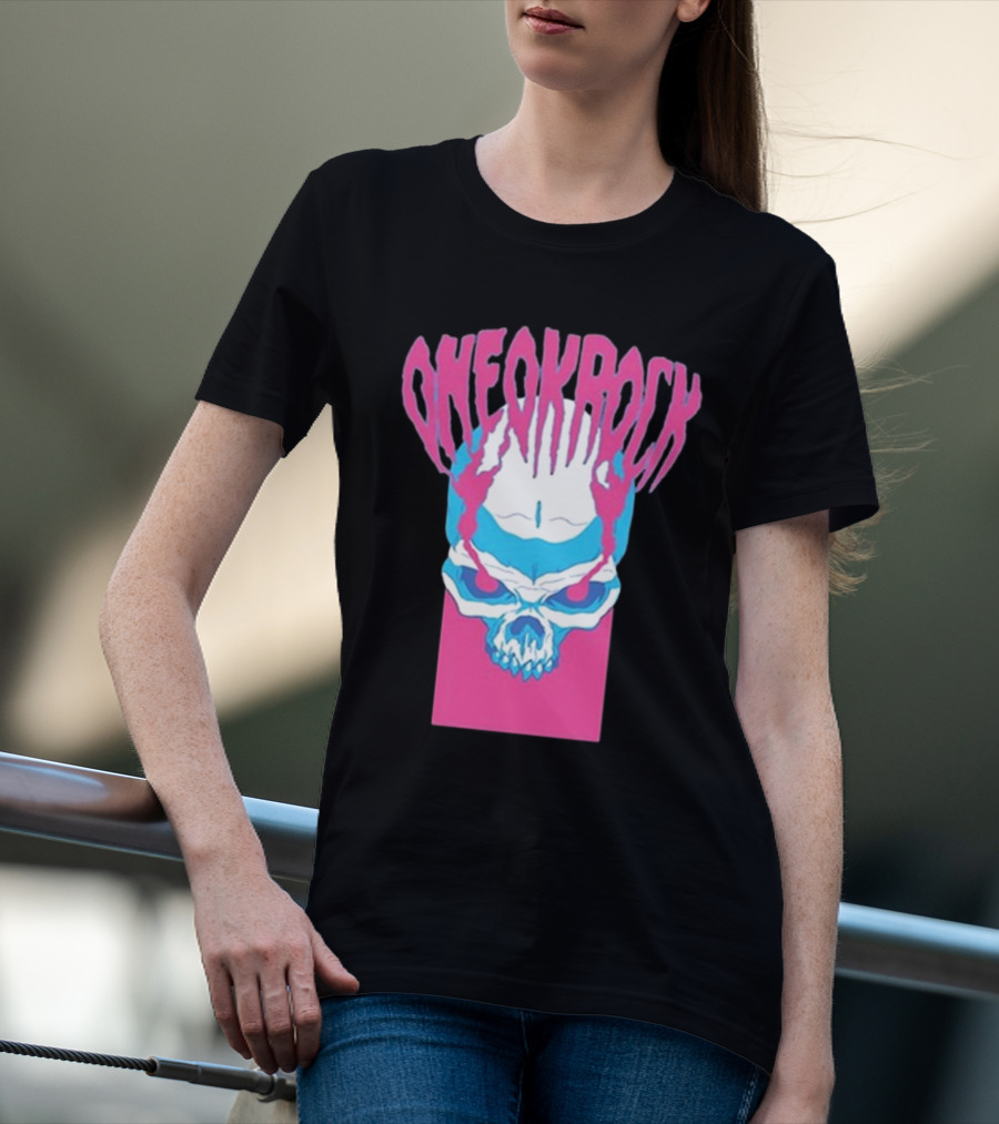 ONE OK ROCK Skull Neon T-Shirt