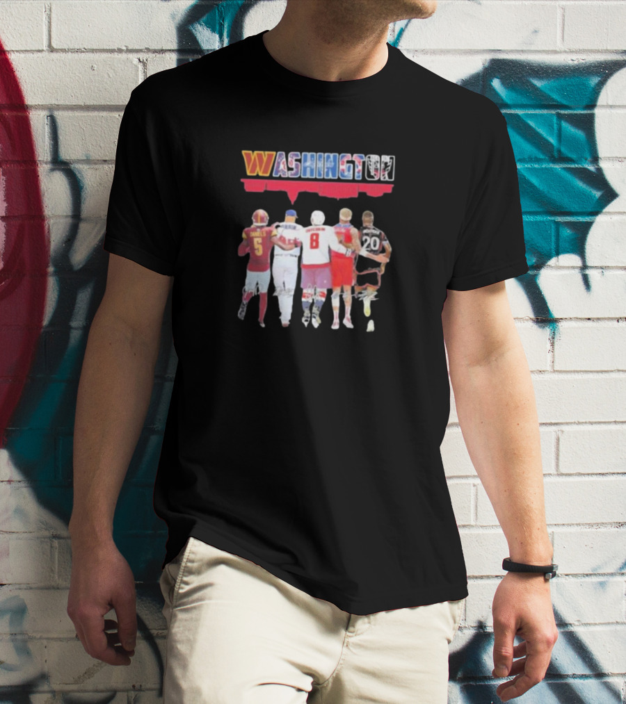 Washington Signatures Daniels Corbin Ovechkin Kuzma Benteke T-Shirt
