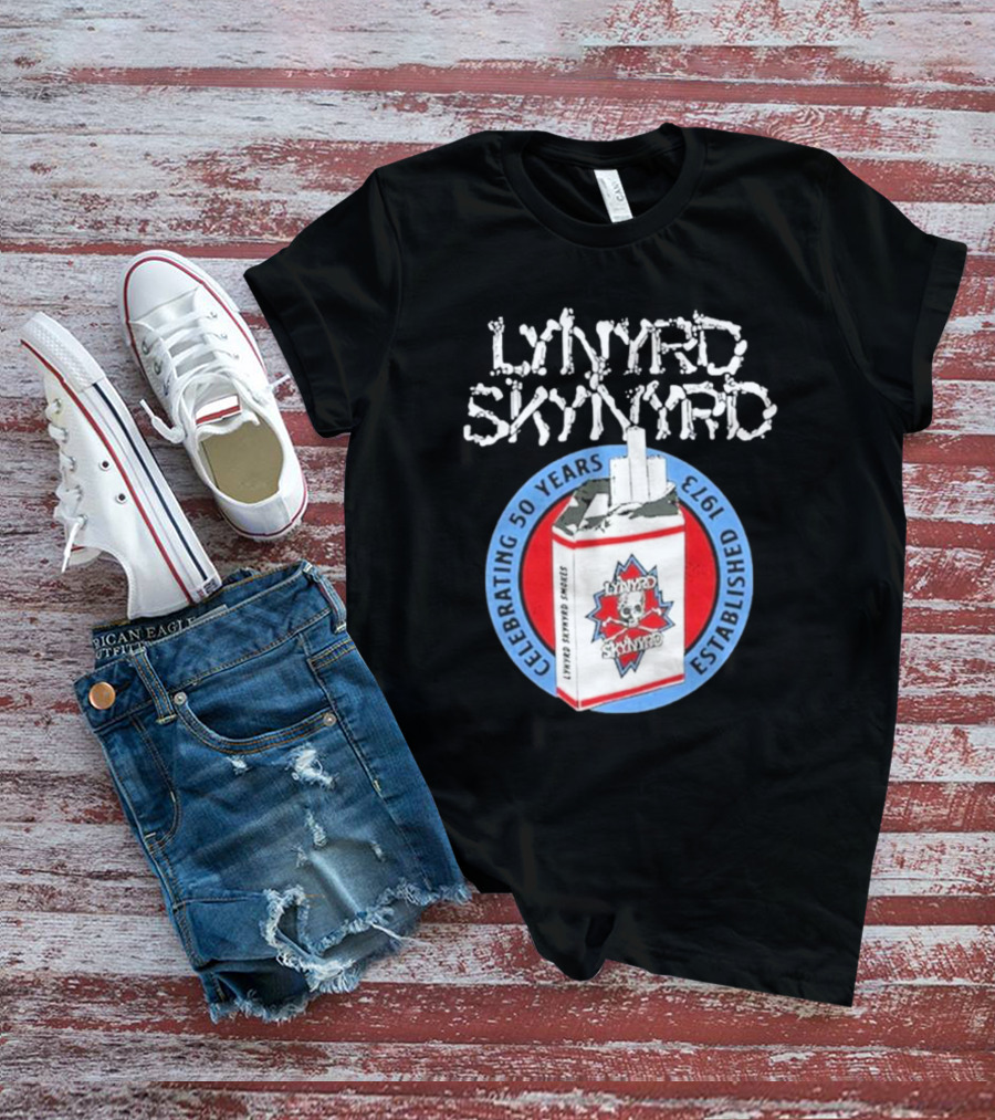 Lynyrd Skynyrd Established 1973 Celebrating 50 Years Smokes Tour T-Shirt