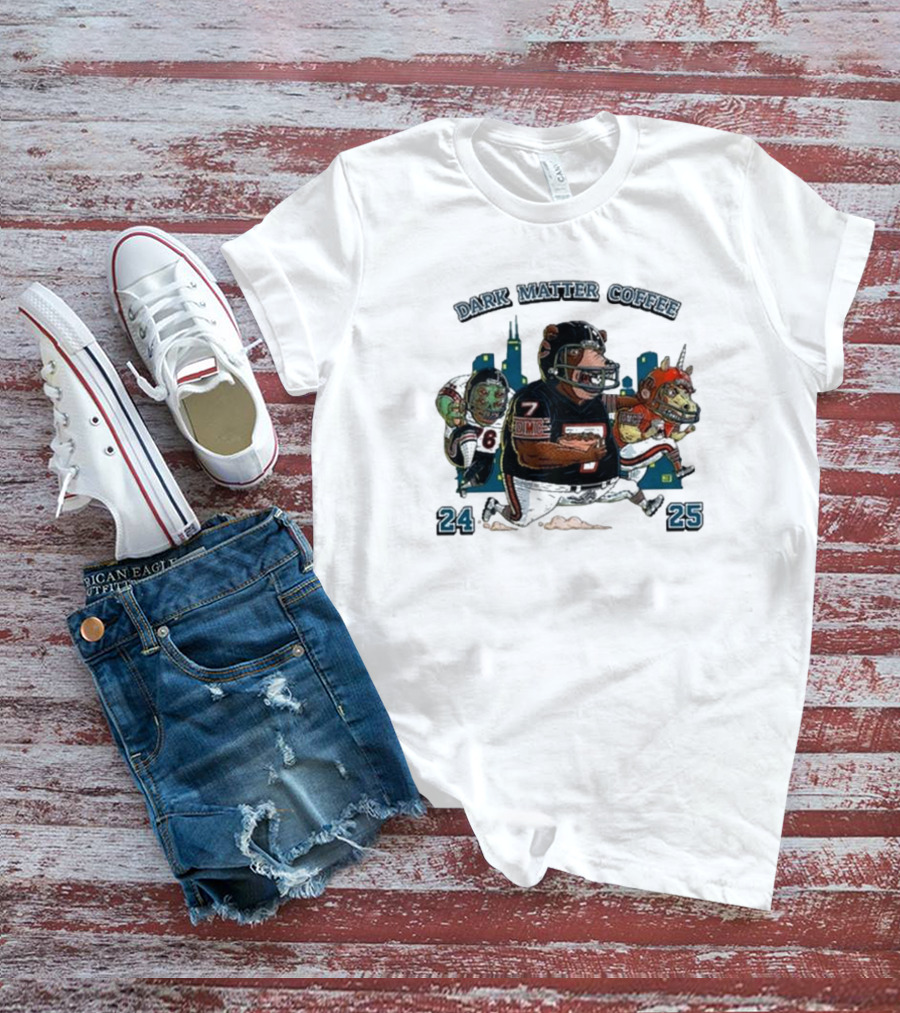 Dark Matter Coffee Da Beans 24 25 Football Monsters T-Shirt