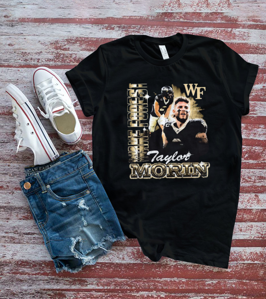 Taylor Morin Wake Forest WF 90s Retro Football Champion T-Shirt