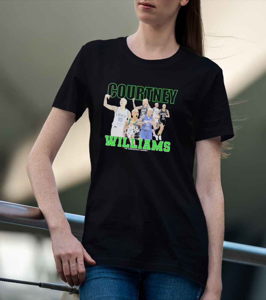 Courtney Williams Minnesota Lynx Lynx 10 The Homegrown Company T-Shirt