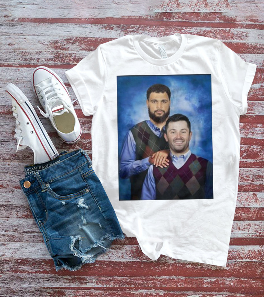 Chase Mclaughlin Wearing Baker Mayfield Mike Evans Step Brothers T-Shirt