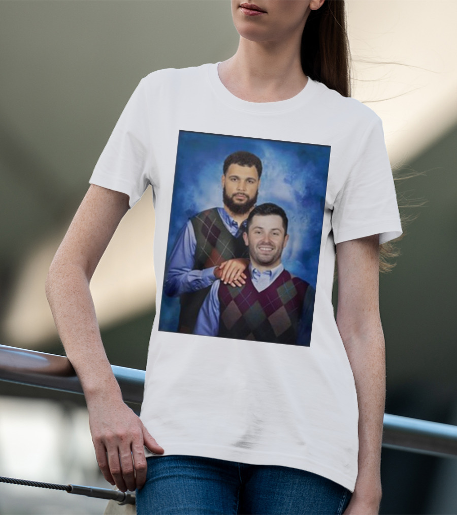 Chase Mclaughlin Wearing Baker Mayfield Mike Evans Step Brothers T-Shirt