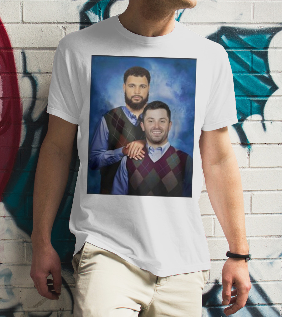 Chase Mclaughlin Wearing Baker Mayfield Mike Evans Step Brothers T-Shirt