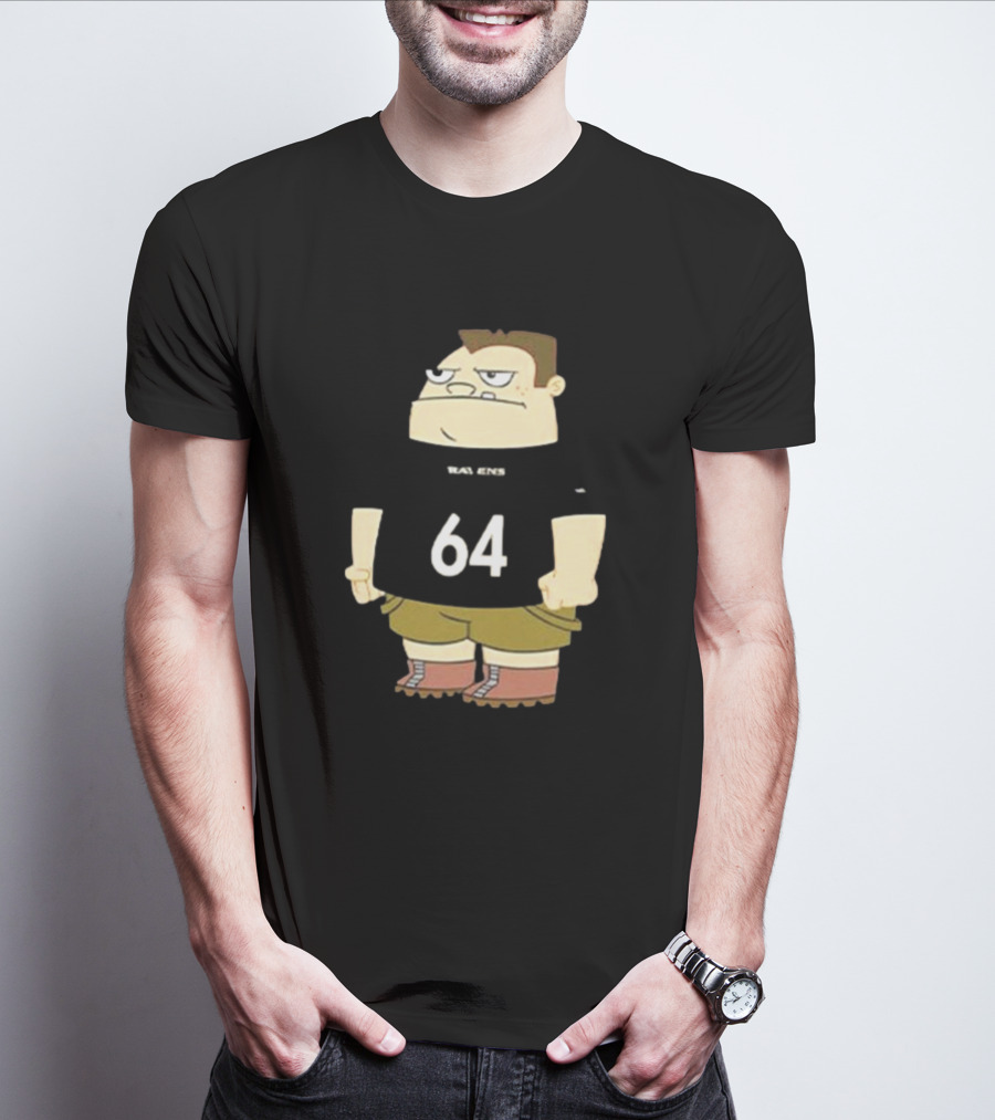 Baltimore Ravens 64 Tyler Linderbaum Buford Van Stomm Ravens Fan T-Shirt
