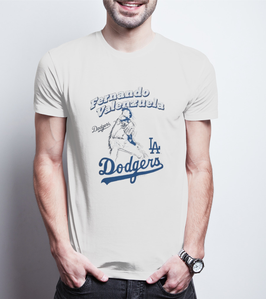 Fernando Valenzuela Los Angeles Dodgers Pitcher LA Dodgers T-Shirt