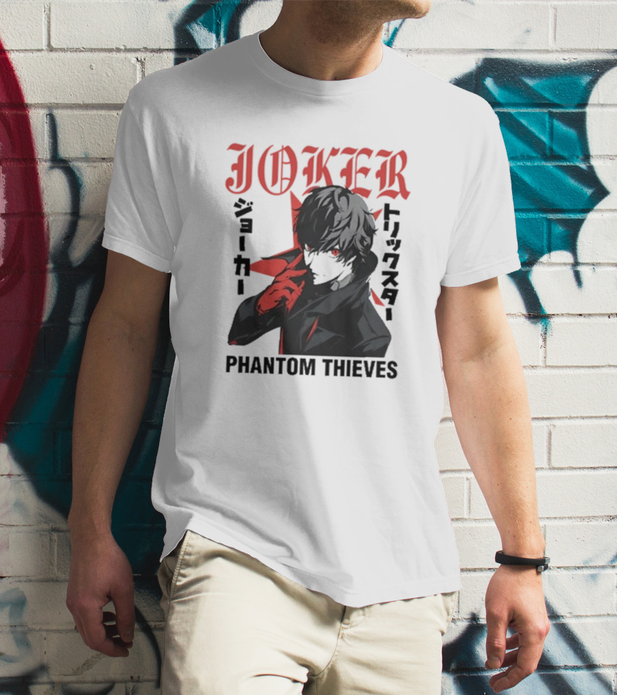 Joker Phantom Thieves Persona 5 Stylized Character T-Shirt