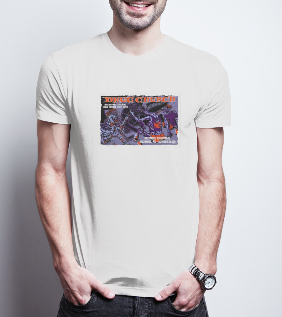 Drug Church Concert With Modern Color, Soul Blind, Prince Daddy At Baltimore Soundstage October 30 T-Shirt
