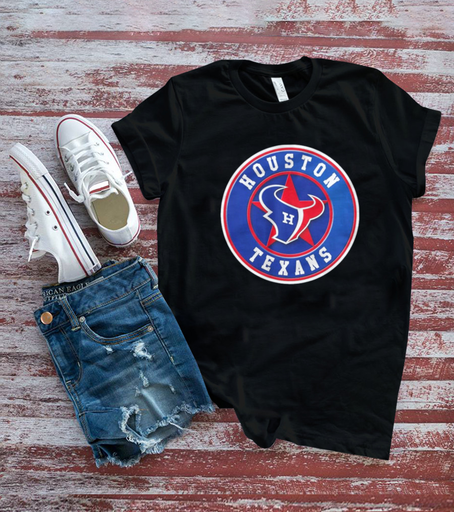 NFL MLB Houston Texans Astros Logo Mashup T-Shirt