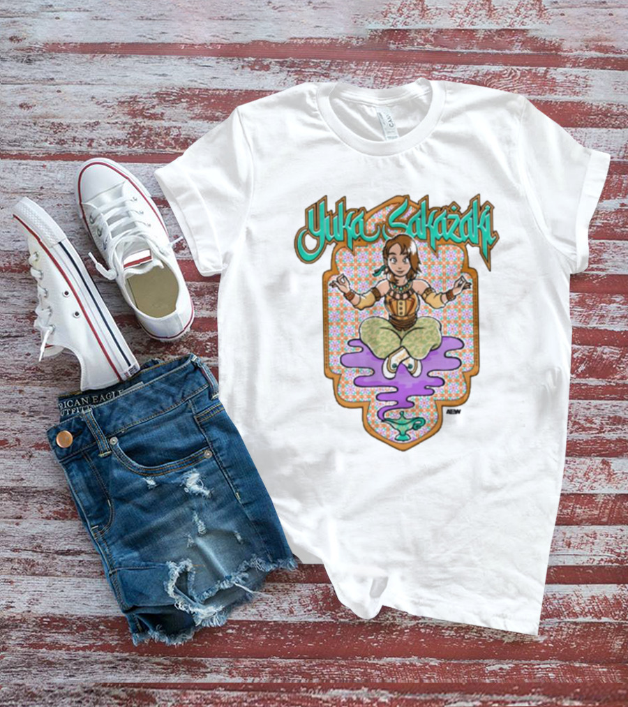 Yuka Sakazaki AEW Genie Magic Lamp Floating T-Shirt
