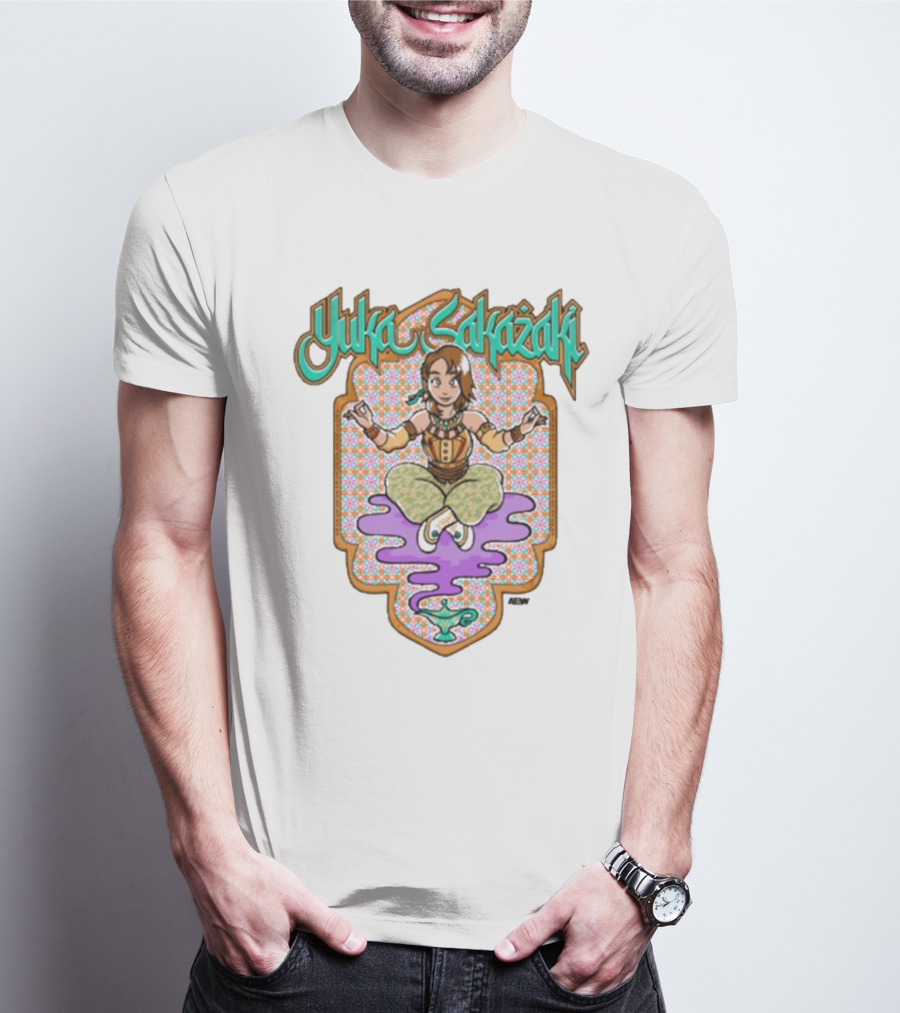 Yuka Sakazaki AEW Genie Magic Lamp Floating T-Shirt
