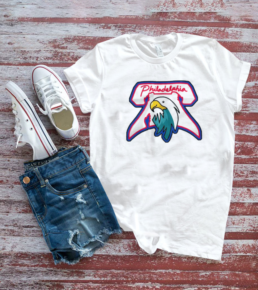 Philadelphia Eagles Phillies Logo Mashup NFL MLB Combine T-Shirt