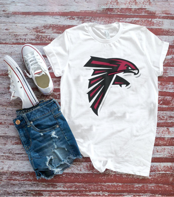 NFL NBA Atlanta Falcons Hawks Logo Mashup T-Shirt