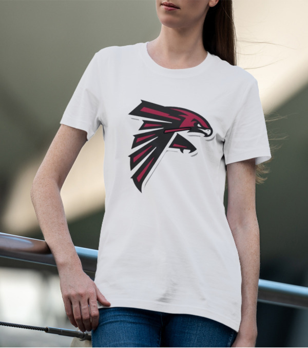 NFL NBA Atlanta Falcons Hawks Logo Mashup T-Shirt