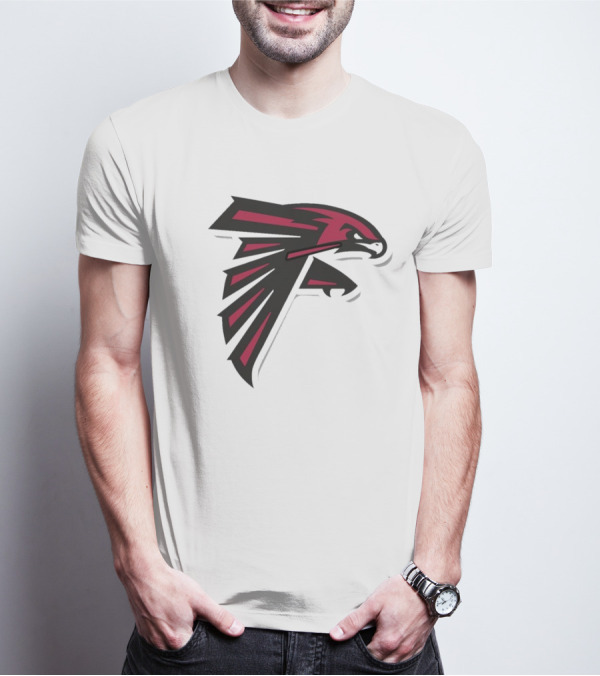 NFL NBA Atlanta Falcons Hawks Logo Mashup T-Shirt