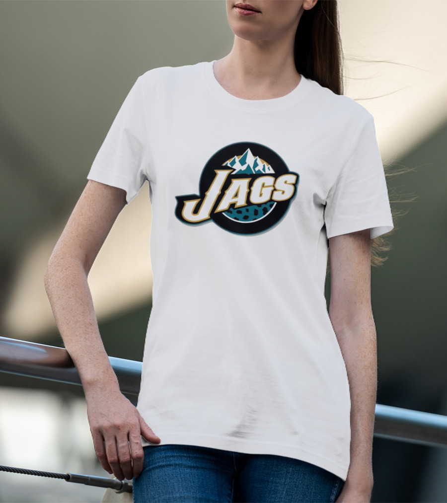 NFL NBA Jacksonville Jaguars Utah Jazz Logo Mashup Jags T-Shirt