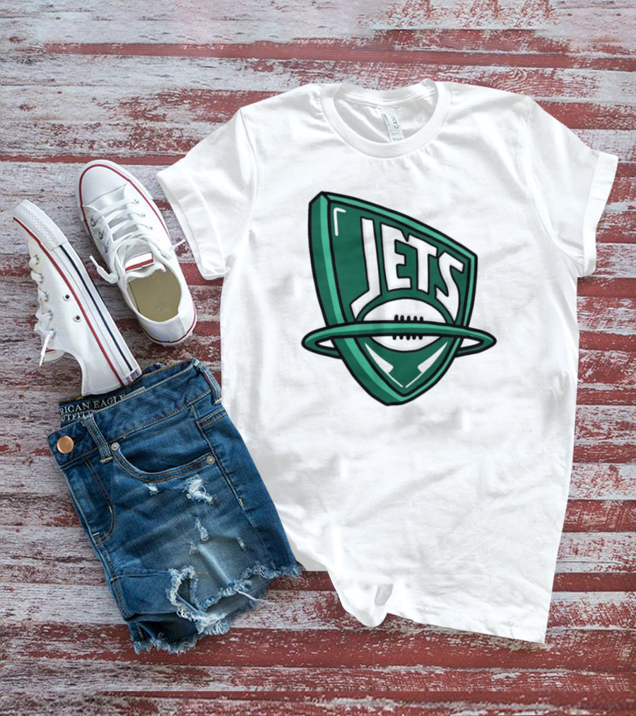 NFL X NBA Jets Logo Mash Combine T-Shirt