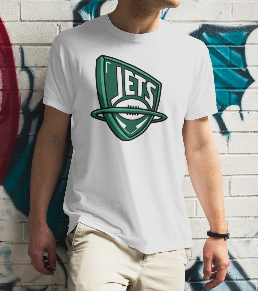 NFL X NBA Jets Logo Mash Combine T-Shirt