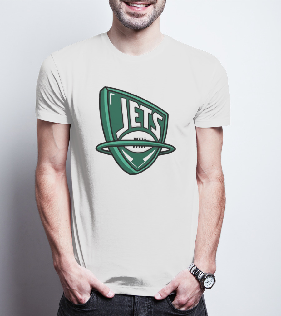 NFL X NBA Jets Logo Mash Combine T-Shirt