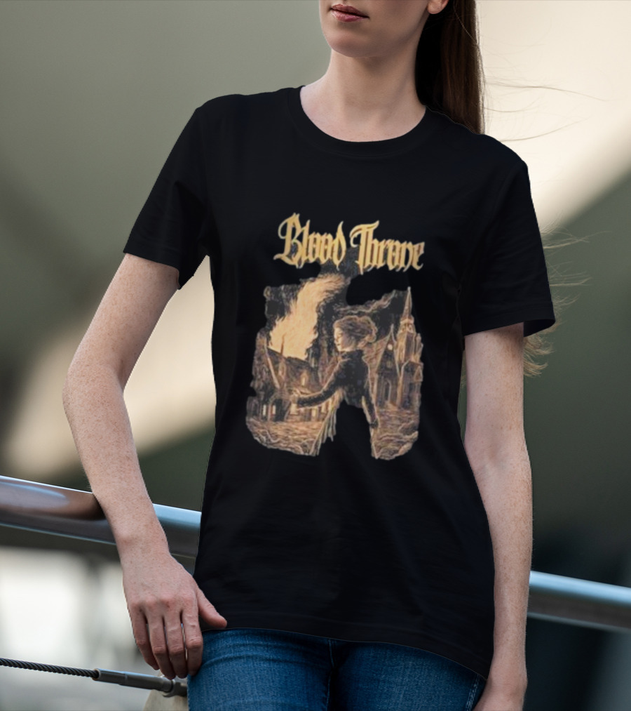 Blood Throne Arsonist Witch By Down Right Merch T-Shirt