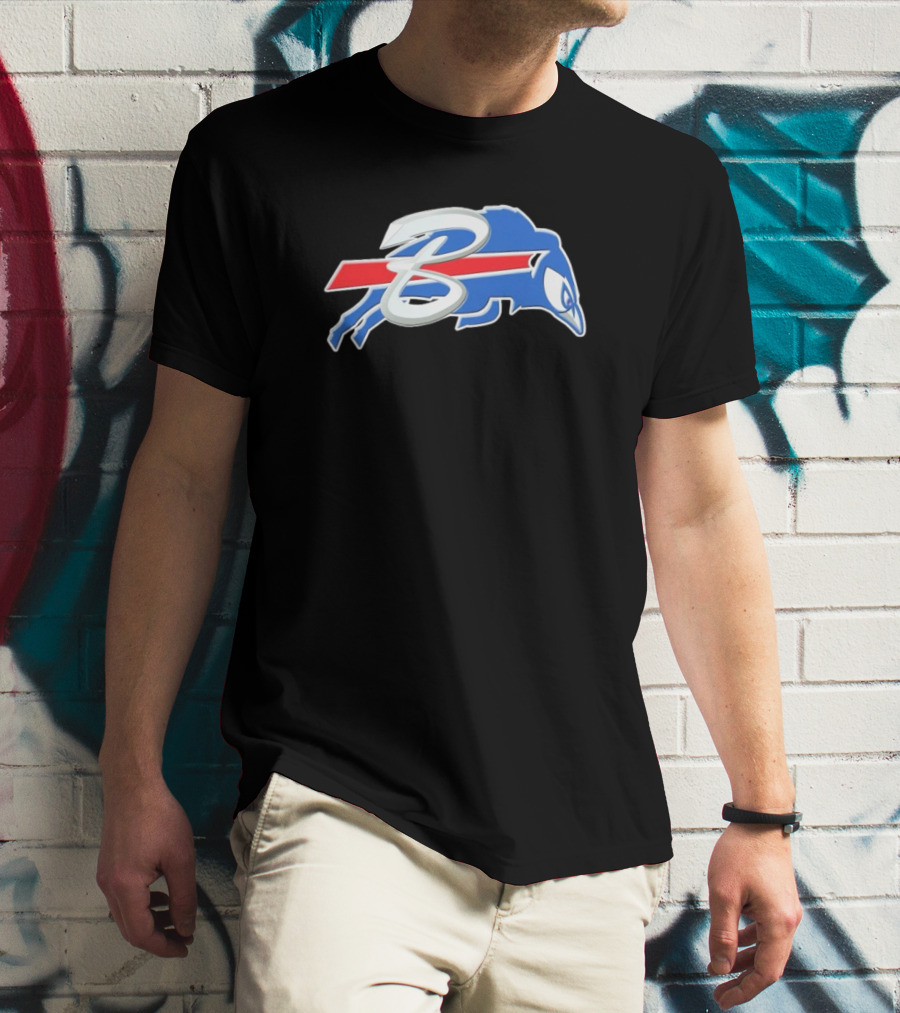 Buffalo Bills X Toronto Blue Jays Logo Mash NFL X MLB T-Shirt