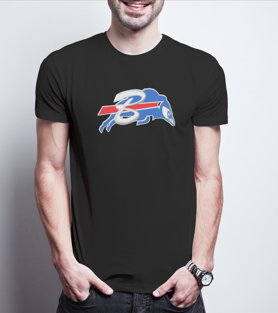 Buffalo Bills X Toronto Blue Jays Logo Mash NFL X MLB T-Shirt