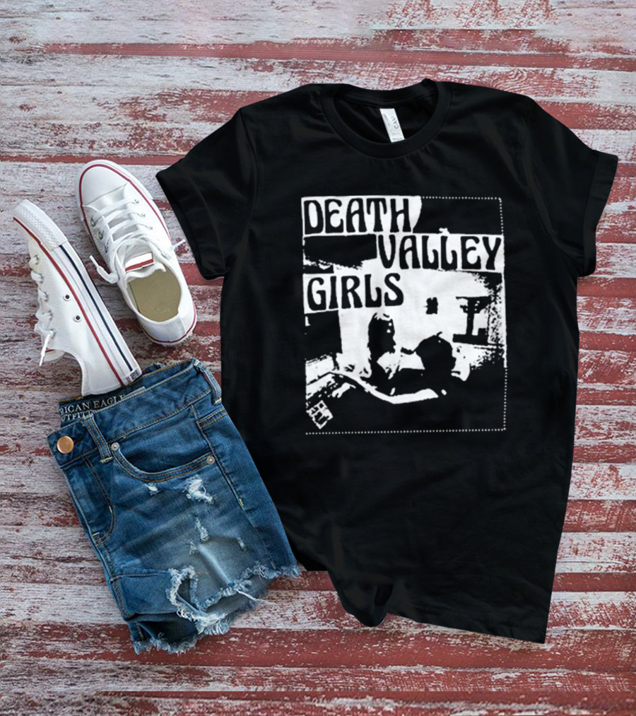 Death Valley Girls Monochrome Scene Arms Up T-Shirt