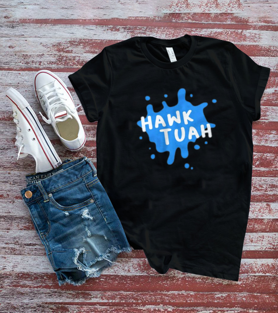 Hawk Tuah Donut Operator Silly Geese Splatter T-Shirt