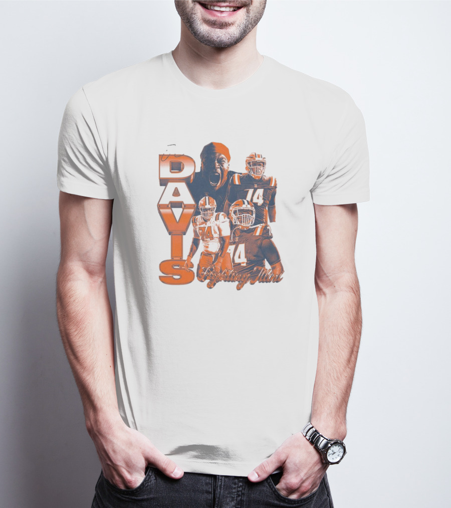 Davis Illinois Fighting Illini Week 6 74 14 T-Shirt