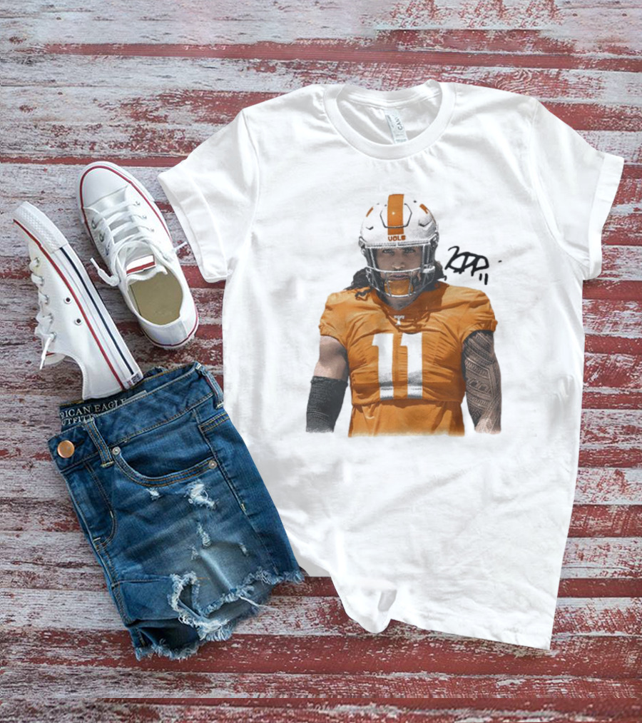 Keenan Pili Tennessee Vols NCAA Football Number 11 T-Shirt