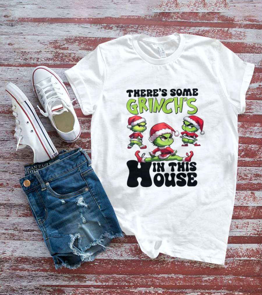 Grinch's Dance Party In This House Christmas T-Shirt