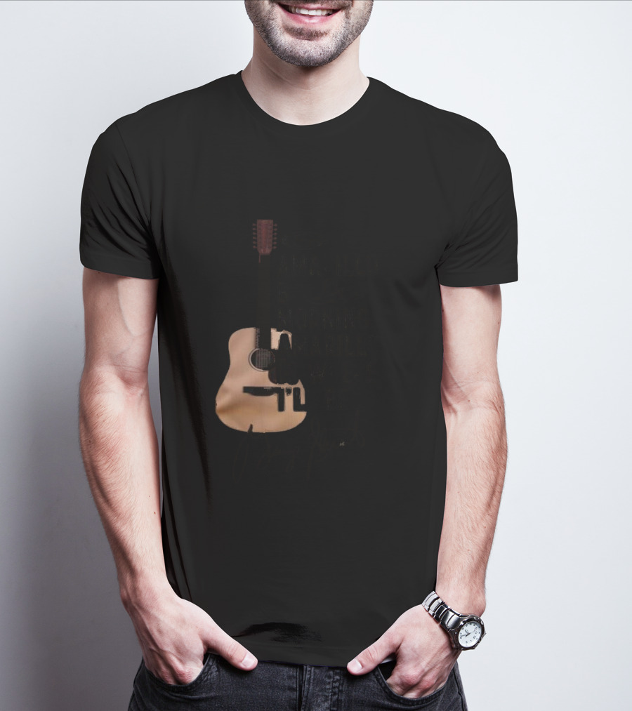 George Strait Amarillo By Morning Amarillo Is Where I’ll Be Acoustic Elements Signature T-Shirt