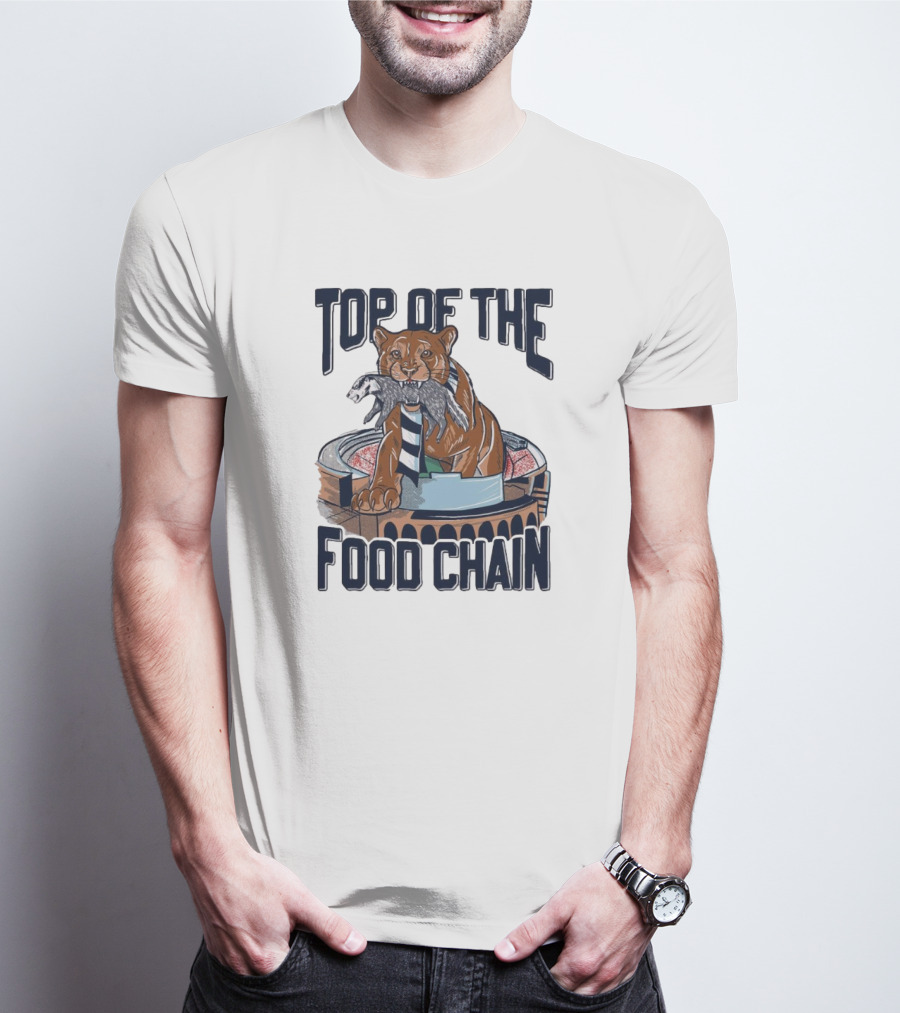 Top Of The Food Chain Penn State Nittany Lions Wisconsin Badgers Stadium Battle T-Shirt