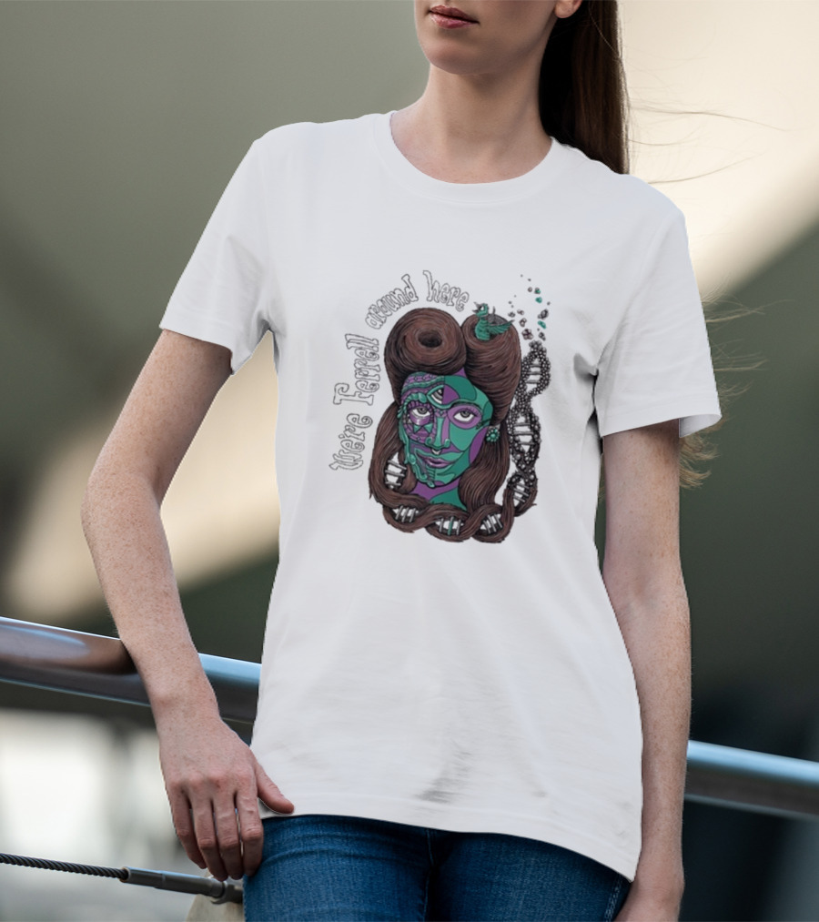 We're Ferrell Around Here Mosaic Face With Twists T-Shirt