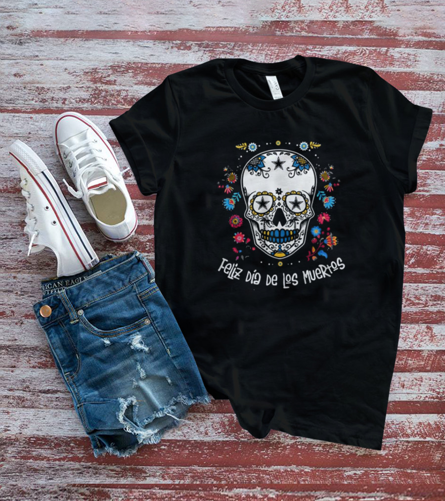 Feliz Dia De Los Muertos Dallas Cowboys T-Shirt