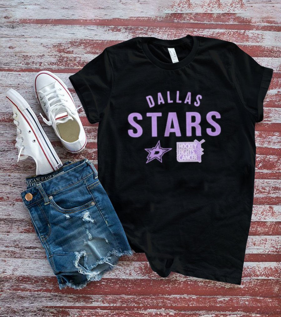 Dallas Stars Hockey Fights Cancer T-Shirt