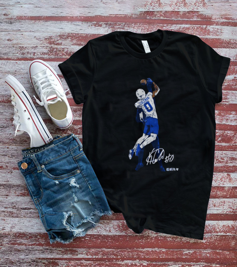 Keon Coleman One-Handed Catch NFLPA Signature #0 T-Shirt