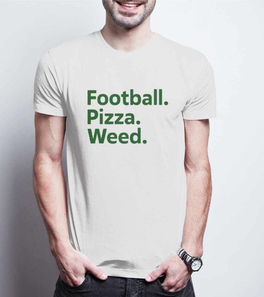 Dave Portnoy Football Pizza Weed Essentials T-Shirt