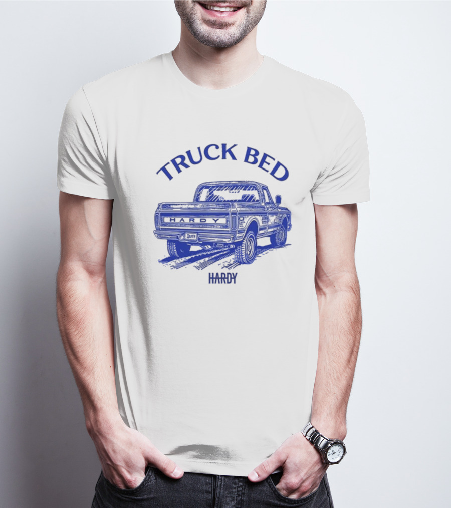 Hardy Truck Bed Vintage Blue Pickup T-Shirt