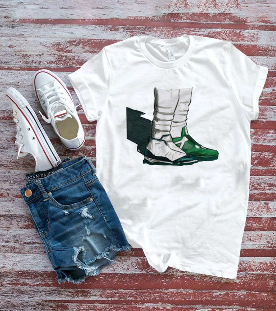 Jalen Hurts Two-Shoes Philadelphia Eagles NFL T-Shirt